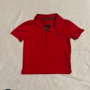 True red Under Armour Polo 2T